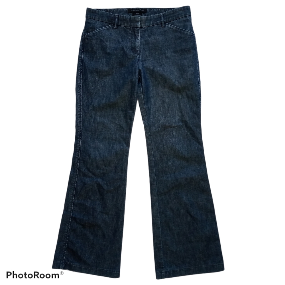 Express Design Editor Wide Leg Dark Wash Jeans